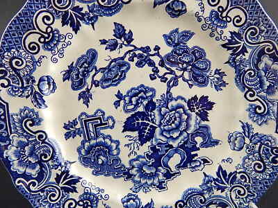 ANTICO 1938 RARO PIATTO CERAMICA RICHARD MILANO DECORO JAPON BIANCO BLU