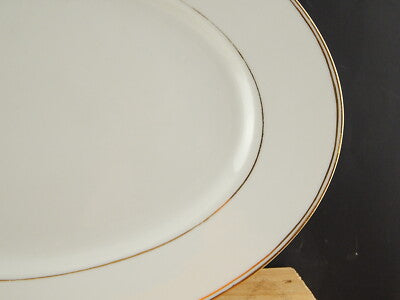 ANTICO VASSOIO RAVIERA PORCELLANA DECORO ORO ZECCHINO GINORI DOCCIA FINE 800