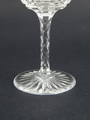 CRISTALLO SAINT LOUIS ART DECO BICCHIERE LIQUORE PORTO LAVORATO PUNTA DIAMANTE