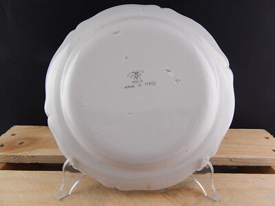 ANTICO 1946 PIATTO PIANO CERAMICA IMOLA TECNICA E DECORO SETTECENTO ITALIANO #15