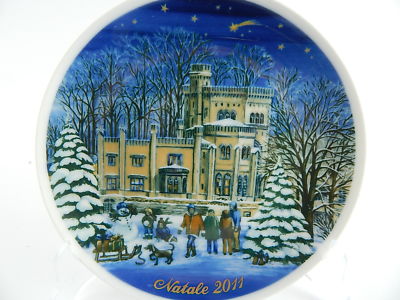 ROYAL TETTAU ORIGINALE PIATTO PORCELLANA COLLEZIONE DI NATALE IN ITALIANO 2011