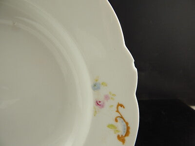 ANTICO SET 8 PIATTI PORCELLANA GINORI DOCCIA LIBERTY F.LLI FINOCCHI ROMA DIFETTI