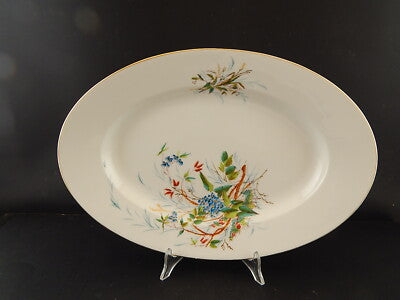 ANTICO VASSOIO PORCELLANA LIMOGES CHARLES FIELD HAVILAND DIPINTO A MANO FINE 800