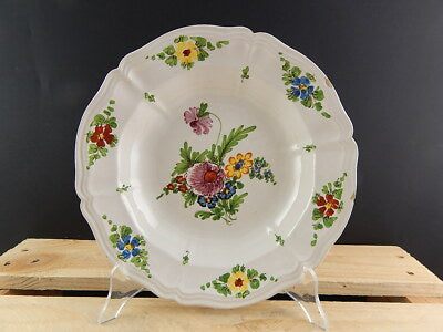 ANTICO 1946 PIATTO FONDO CERAMICA IMOLA TECNICA E DECORO SETTECENTO ITALIANO #7