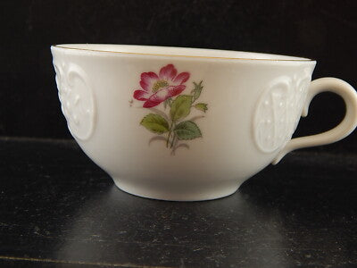 VINTAGE REPLACEMENTS TAZZA TÈ PORCELLANA RICHARD GINORI DECORO ROSA CANINA