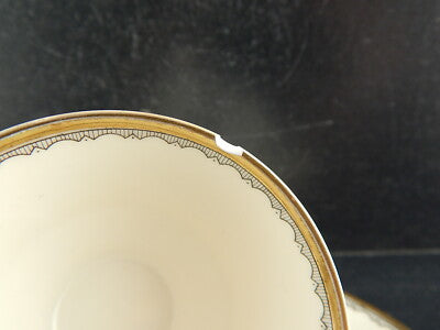 ANTICA ART DECO TAZZINA CAFFE' PORCELLANA AVORIO VOHENSTRAUSS BAVARIA DIFETTO#