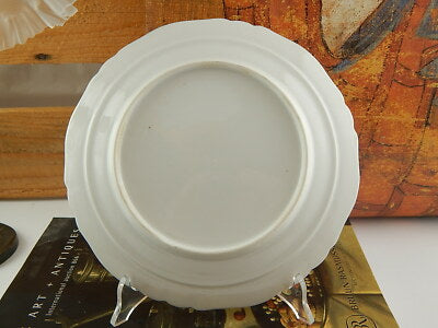 ANTICO RARO PIATTO PORCELLANA IMPERO VECCHIA PARIGI DIPINTO POLICROMO PRIMO 800