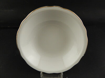 MODERNARIATO ANNI 60 CIOTOLA BIANCA PROFILO ORO CERAMICA LAVENO VERBANUM STONE