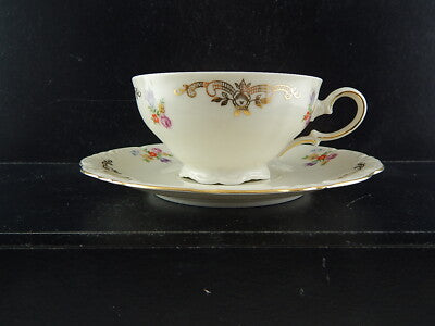 ANTICA ROCAILLE RARA TAZZA TE' PORCELLANA SCHIRNDING BAVARIA TIPO THERESIA