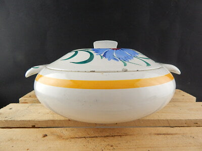 ANTICA ZUPPIERA CENTROTAVOLA CERAMICA RICHARD GINORI MONDOVÌ PONTI FIORDALISO