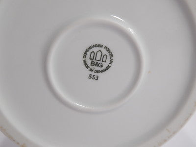 VINTAGE RARA SCATOLA COFANETTO PORCELLANA BIANCA BAGNO BING&GRONDAHL COPENHAGEN