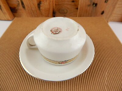 PREZIOSO SET CAFFE' TAZZA E PIATTINO RICHARD GINORI DOCCIA PORCELLANA ANNI '20