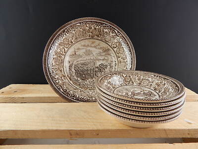 VINTAGE SERVIZIO MACEDONIA CERAMICA STAMPATA MANO ENGLISH IRONSTONE TABLEWARE