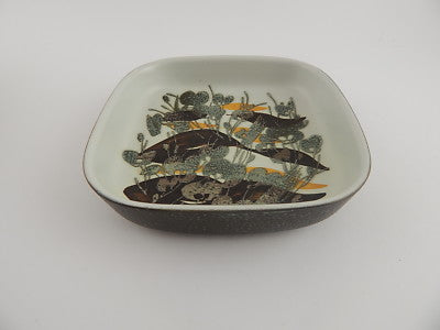 VINTAGE CERAMICA CIOTOLA ROYAL COPENHAGEN DESIGNER IVAN WEISS PIANTE STILIZZATE