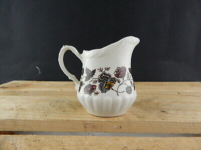 ANTICA LATTIERA CERAMICA OLD CHELSEA GRINDLEY STAMPA A MANO IL GELSO CON LE MORE