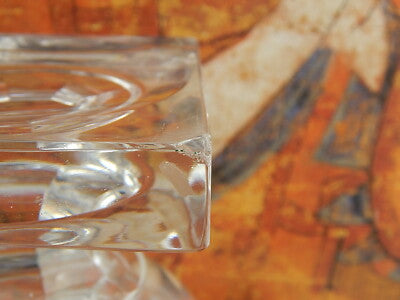 VINTAGE VAL SAINT LAMBERT FIRMATO VASO CRISTALLO MOLATO JUPITER PESO KG. 3,5