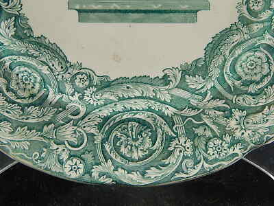 COPELAND & GARRETT 1833-1847 LATE SPODE ANTICO PREZIOSO PIATTO CERAMICA POTTERY