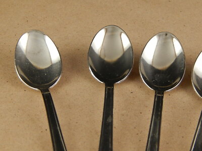 VINTAGE 5 CUCCHIAINI ARGENTATI BAGNO ARGENTO SILVER PLATED CM.13,5