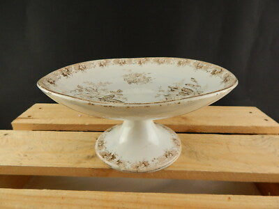 ANTICA RARITÀ PREZIOSA ALZATA CENTROTAVOLA MAIOLICA CERAMICA SAVONA METÀ 1800