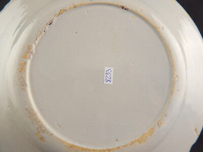 ANTICO PREZIOSO RARISSIMO PIATTO CERAMICA DELFT INIZIO XVIII SECOLO MUSEALE