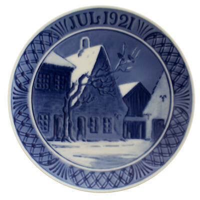 ROYAL COPENHAGEN PIATTO DI NATALE 1921 ORIGINALE PORCELLANA SECONDA SCELTA