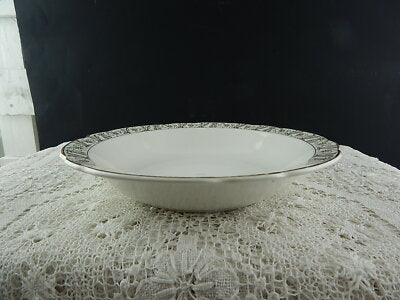 ANTICA RARA CIOTOLA INSALATIERA CERAMICA SARREGUEMINES DIGOIN 1920 ORO ZECCHINO