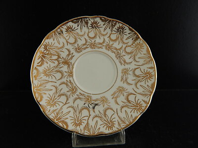 ANTICA RARA TAZZA SARREGUEMINES DIGOIN 1920 CERAMICA BIANCA ORO ZECCHINO #6556