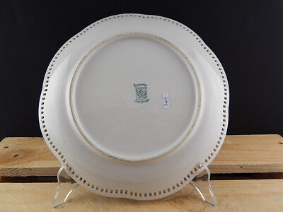 ANTICO ART NOUVEAU PREZIOSO PIATTO TRAFORATO PORCELLANA SCHUMANN 1920 BAVARIA