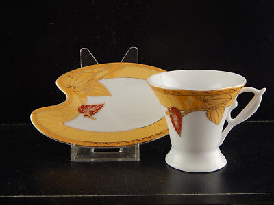 VINTAGE COLLEZIONE ELEGANTE RARA TAZZINA PORCELLANA STILE LIBERTY NOBLES