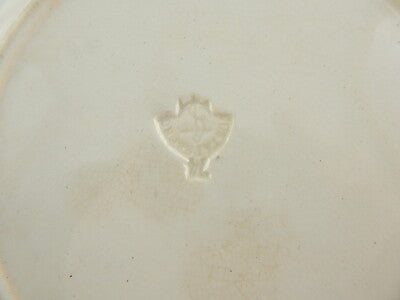 ANTICO PIATTO PORCELLANA CERAMICA META' 1800 GUSTAVSBERG TRANSFERWARE VIOLA