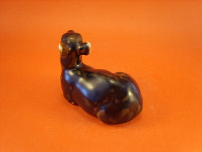 STATUINA PORCELLANA ROYAL COPENHAGEN STONEWARE "Cerbiatto" 20183 ORIGINALE PRIMA