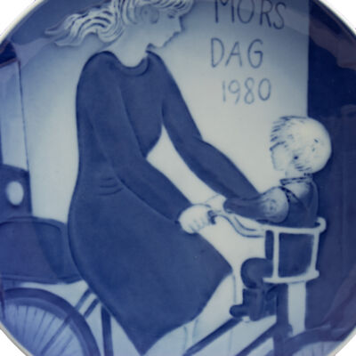 ROYAL COPENHAGEN PIATTO FESTA DELLA MAMMA 1980 ORIGINALE PORCELLANA PRIMA SCELTA