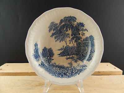 SWINNERTONS THE FERRY ANTICA CIOTOLA CERAMICA PORTA BONBONS BIANCA BLU