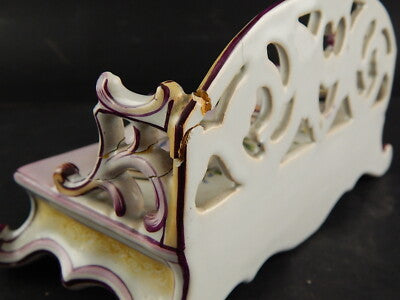 ANTICO CALAMAIO PORCELLANA DIPINTO A MANO ART NOUVEAU LIBERTY PRIMO 900