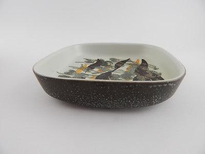 VINTAGE CERAMICA CIOTOLA ROYAL COPENHAGEN DESIGNER IVAN WEISS PIANTE STILIZZATE