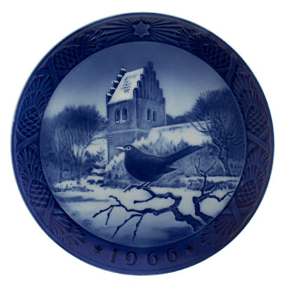 ROYAL COPENHAGEN PIATTO DI NATALE 1966 ORIGINALE PORCELLANA PRIMA SCELTA