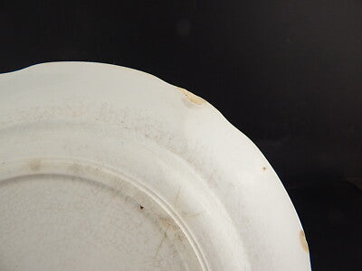 ANTICO PIATTO CERAMICA SARREGUEMINES CERES LAVANDA FINE 800 COLLEZIONE DIFETTO #