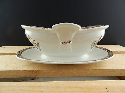 ANTICA SALSIERA PORCELLANA META'1800 GUSTAVSBERG GONG GONG PORCELAIN SAUCE PAN