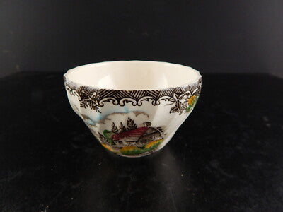 ANTICA ZUCCHERIERA CIOTOLA CERAMICA MYOTT STAFFORDSHIRE ENGLAND STAMPA MANO