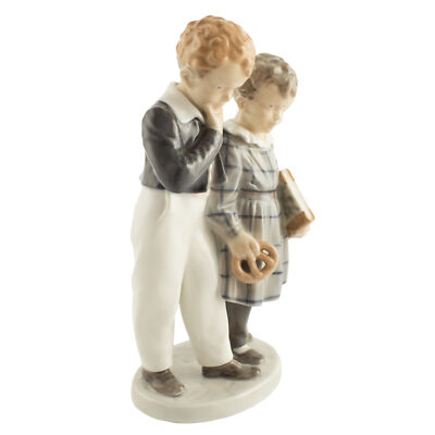 STATUINA PORCELLANA ROYAL COPENHAGEN "In Volo Verso l'America" 1761 ORIGINALE PR