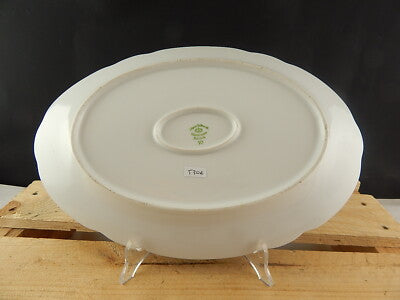 ANTICO VASSOIO PIATTO PORTATA PORCELLANA ARGENTO VOHENSTRAUSS BAVARIA SELTMANN