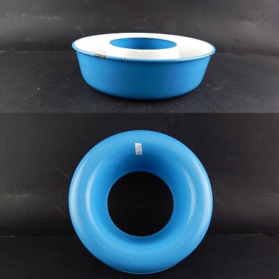 ANTICA FORMELLA CIAMBELLA LATTA METALLO SMALTATO SHABBY CHIC CUCINA COLLECTION