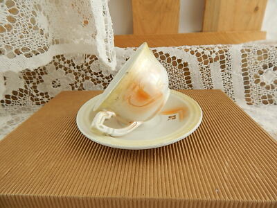 ANTICO ART DECO RARO SET CAFFÈ’ CERAMICA LOMBARDA MARCHIO ELEFANTINO MUSEO