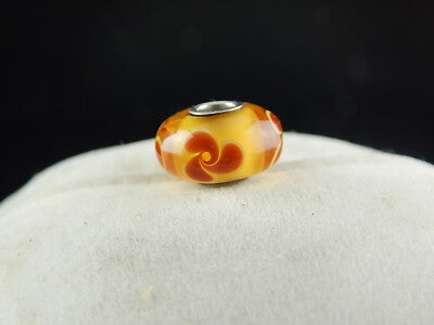 VINTAGE CIONDOLO CHARM TROLLBEADS VETRO DANISH COPENHAGEN DESIGN PRE 2000 #2