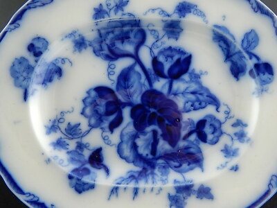 ANTICO VASSOIO RAVIERA CERAMICA WEDGWOOD WATER NYMPH DIPINTO MANO FINE '800