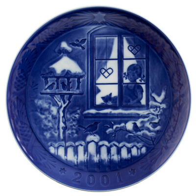 ROYAL COPENHAGEN PIATTO DI NATALE 2001 ORIGINALE PORCELLANA PRIMA SCELTA