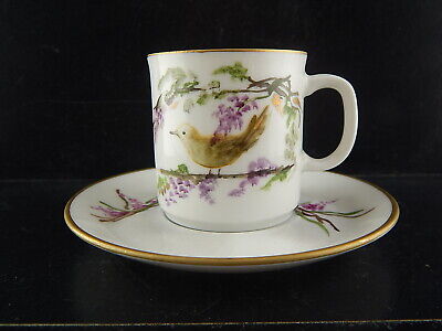 VINTAGE TAZZA CAFFE' PORCELLANA WINTERLING BAVARIA DIPINTA MANO FIRMATA 1979