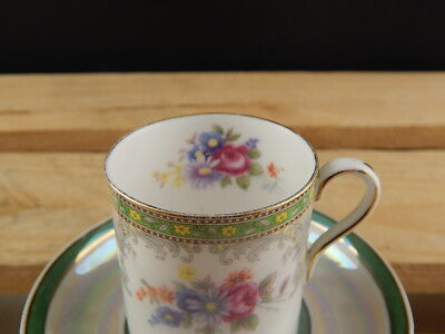 ANTICO MIX&MATCH PORCELLANA TAZZA GEORGIAN SHELLEY PIATTINO A LUSTRO COLLEZIONE