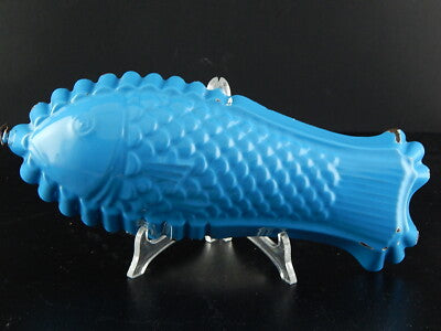 ANTICA FORMELLA PESCE METALLO SMALTATO DECORATIVO SHABBY CHIC KITCHEN COLLECTION