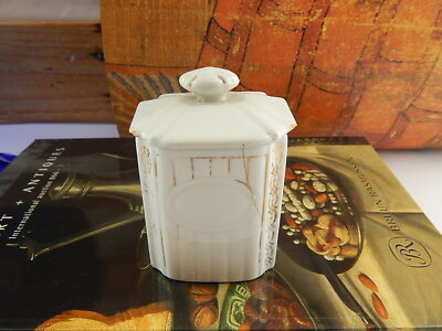 ANTICO ART DECO BARATTOLO CUCINA SOCIETÀ CERAMICA ITALIANA LAVENO DIFETTO